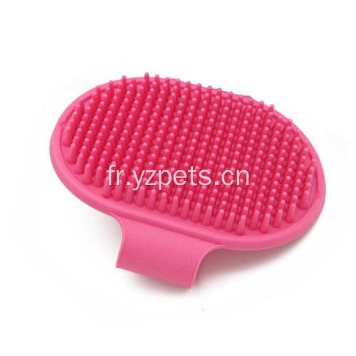 Brosse de massage pour le bain pour animaux de compagnie